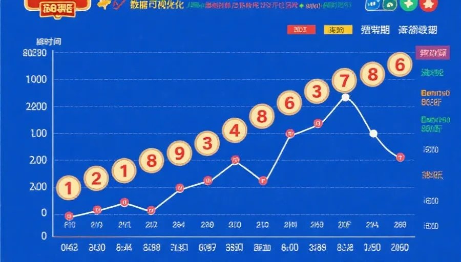 数据可视化图表,显示彩票开奖号码随时间变化的波动周期与高频数字